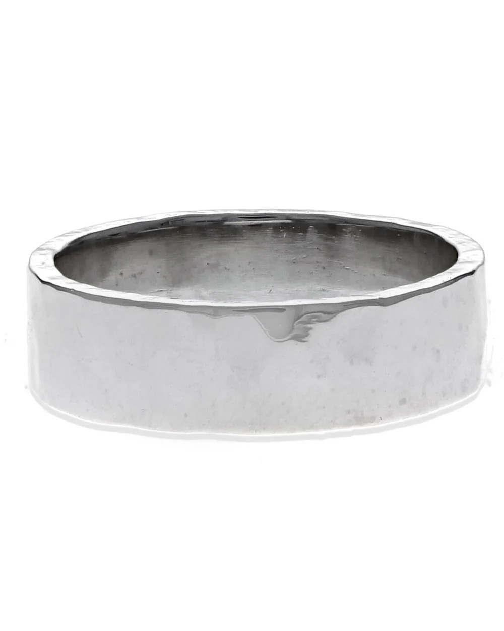 Gentlemans High Polish Hammered Band - Image 2