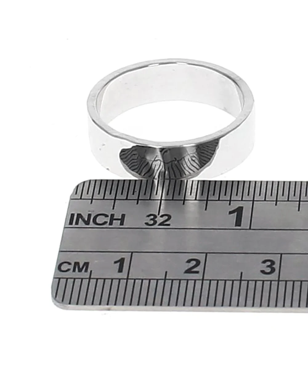 Gentlemans High Polish Hammered Band - Image 3