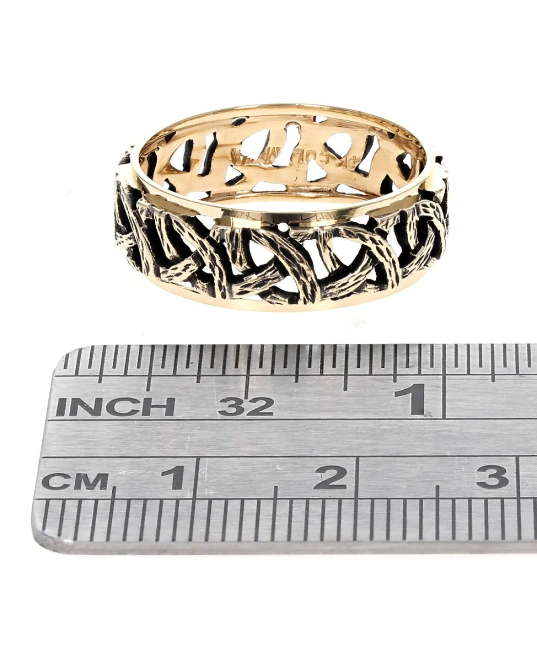 Gentlemans Open Antiqued Twig Band - Image 3