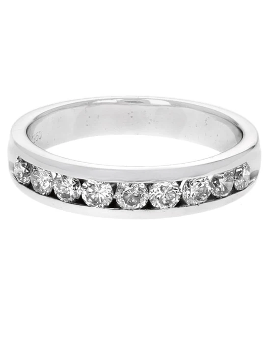 Gentlemans Platinum Diamond Band - Image 2