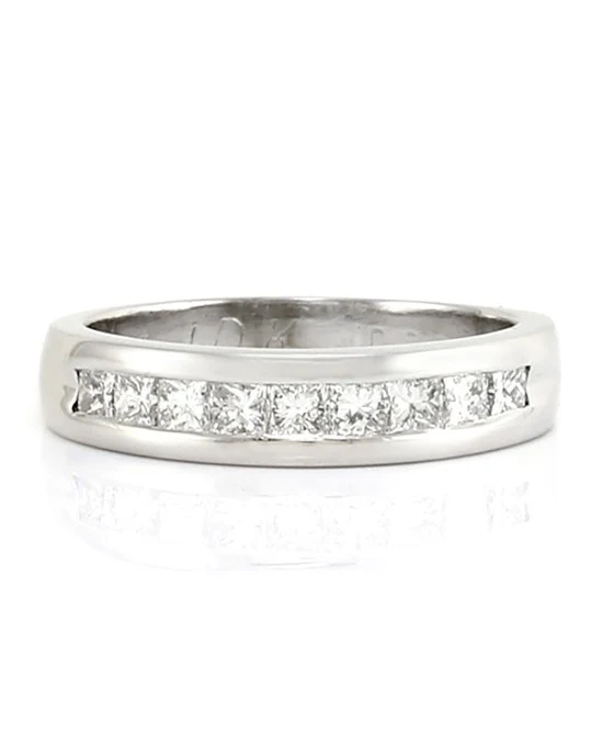 Gentleman's Single Row Princess Diamond Band - Image 2