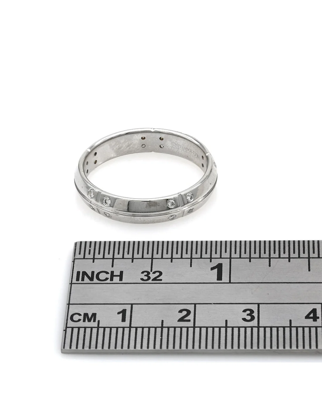 Gentlemen's 2000 Stream America Diamond Wedding Band in White Gold - Image 3