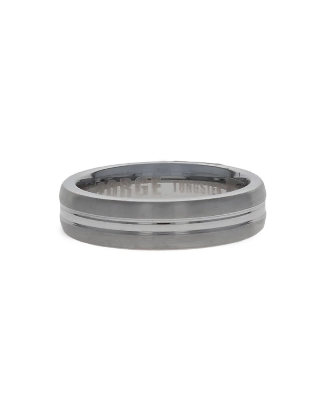 Gentlemen's Center Cut Comfort Fit Band in Tungsten - Image 2