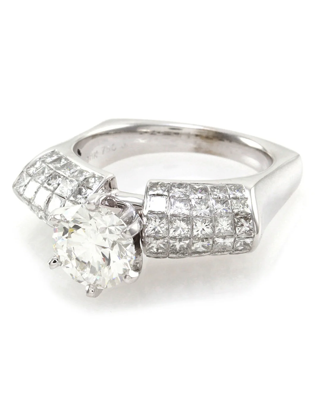 GIA Certified Round Brilliant Cut Diamond Solitaire Ring - Image 3