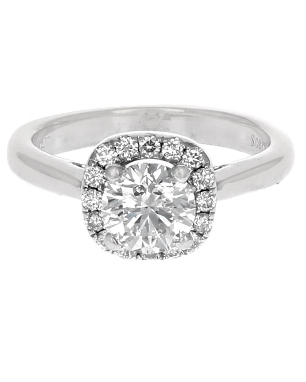 GIA Certified Round Brilliant Cut Diamond Solitaire Ring in 14KW - Image 2