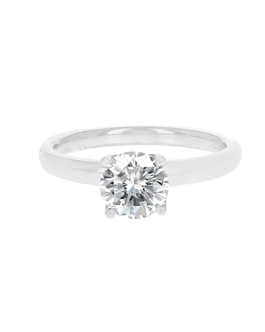 GIA Certified Round Brilliant Cut Diamond Solitaire Ring in 18KW - Image 2