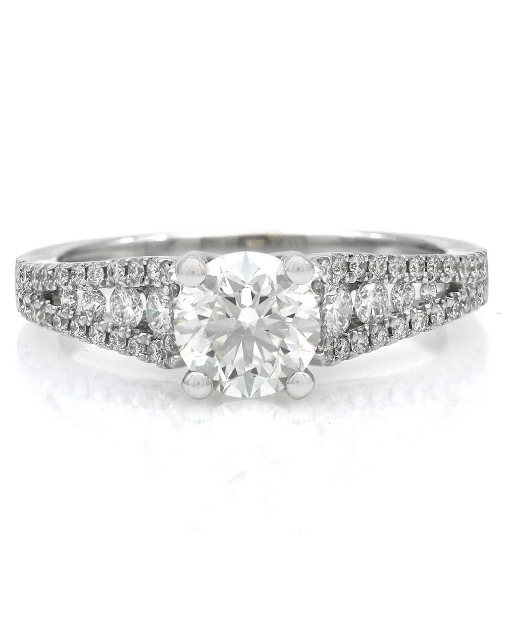 GIA Certified Round Brilliant Cut Diamond Solitaire Ring in 18KW - Image 2
