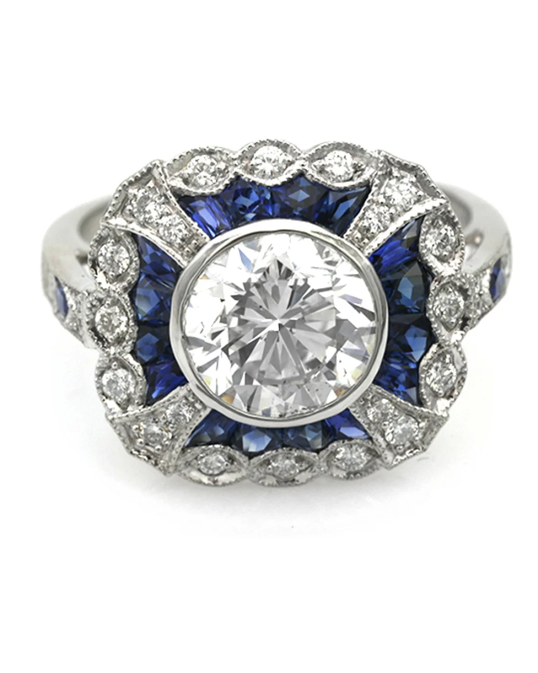GIA Certified Round Diamond Solitaire Ring in Platinum - Image 2