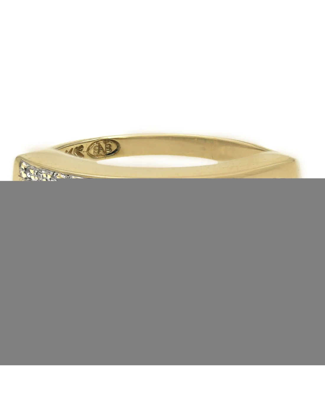 Green Tourmaline and Diamond Accent Ring in Yellow Gold - Image 2