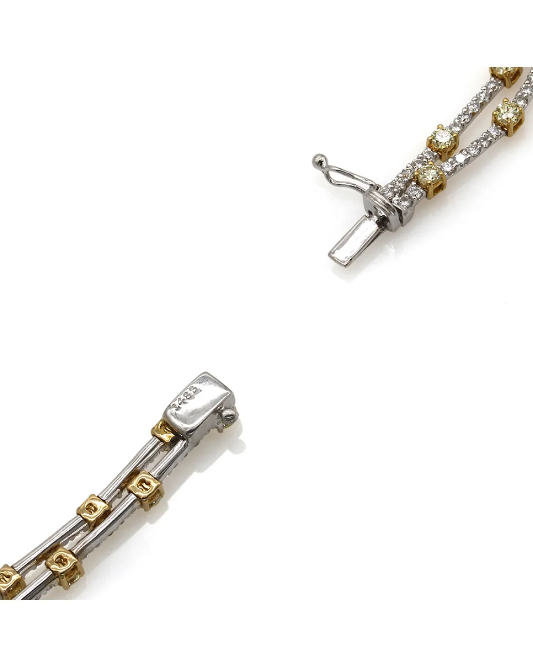 Gregg Ruth Yellow and White Diamond Necklace in Gold - Image 3