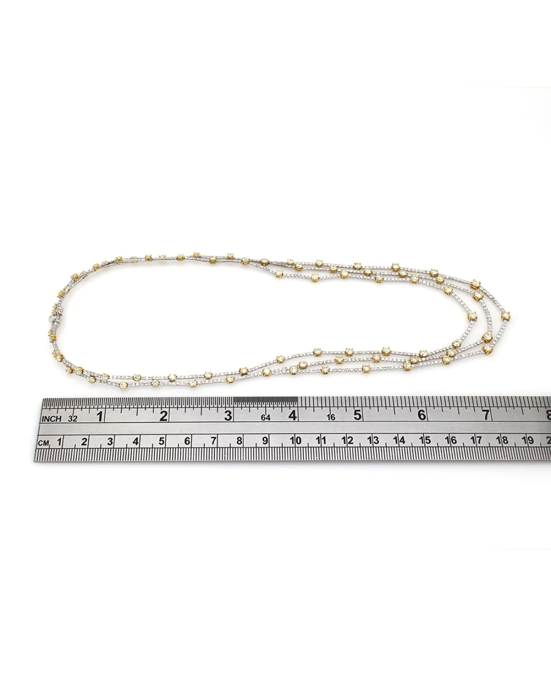 Gregg Ruth Yellow and White Diamond Necklace in Gold - Image 4