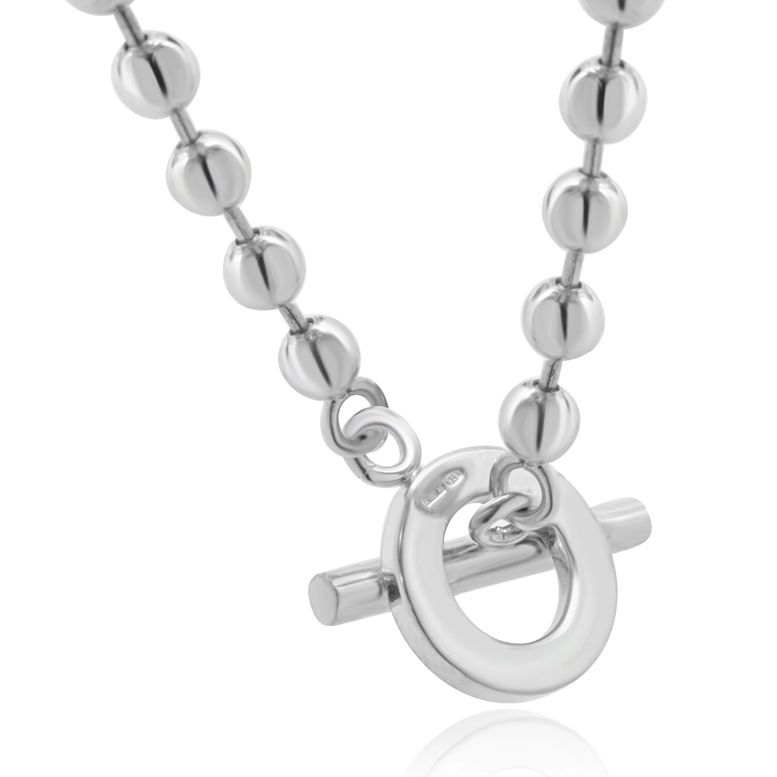 Gucci Sterling Silver Boule Beaded Necklace - Image 2