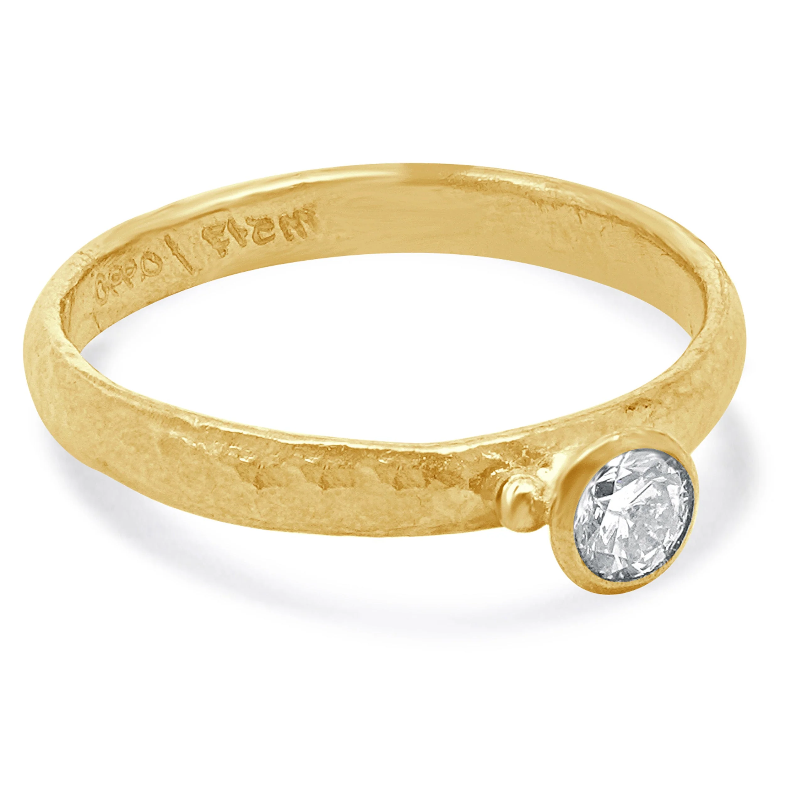Gurhan 24 Karat Yellow Gold Diamond Prism Collection Ring - Image 3