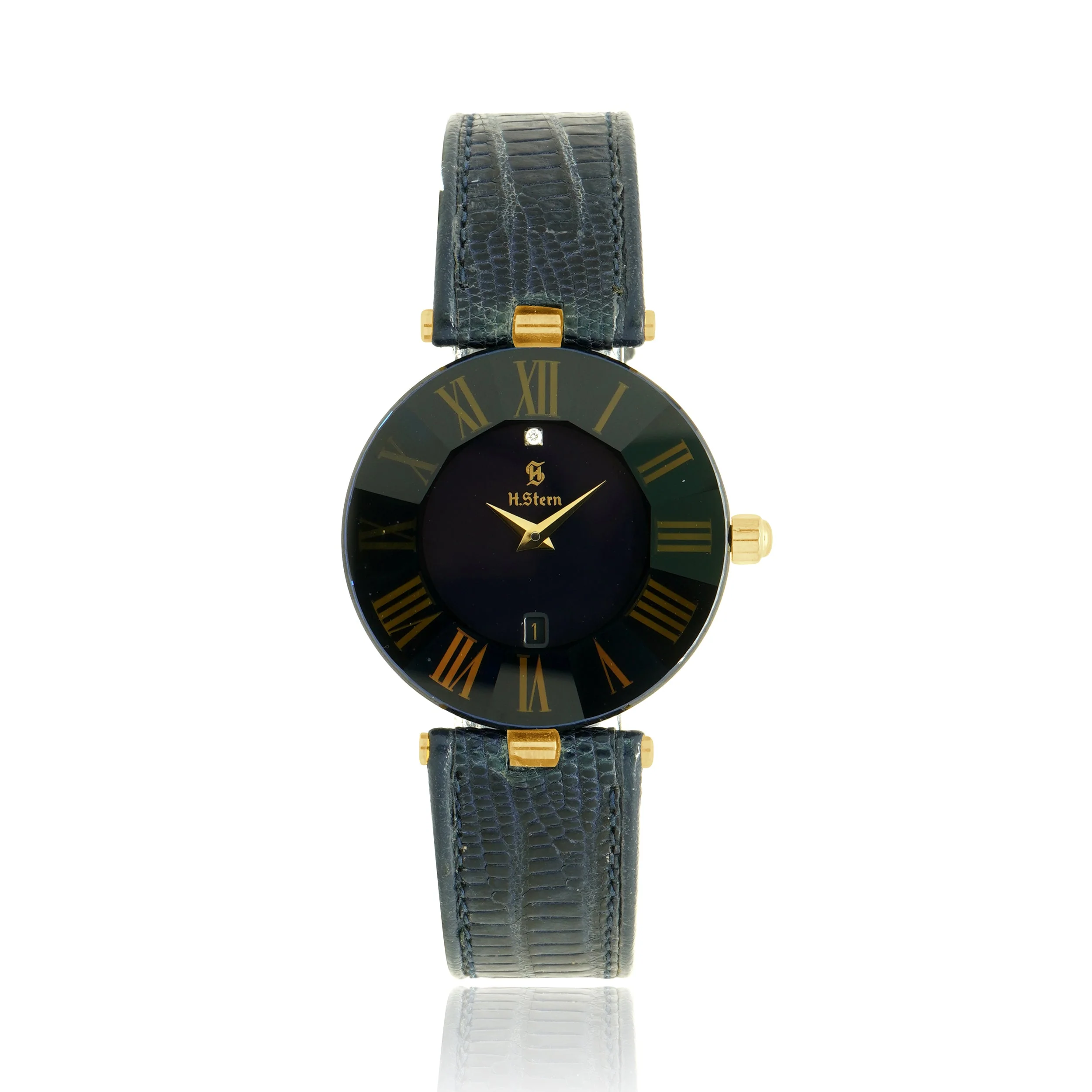 H. Stern Blue Sapphire Safira Watch 29mm