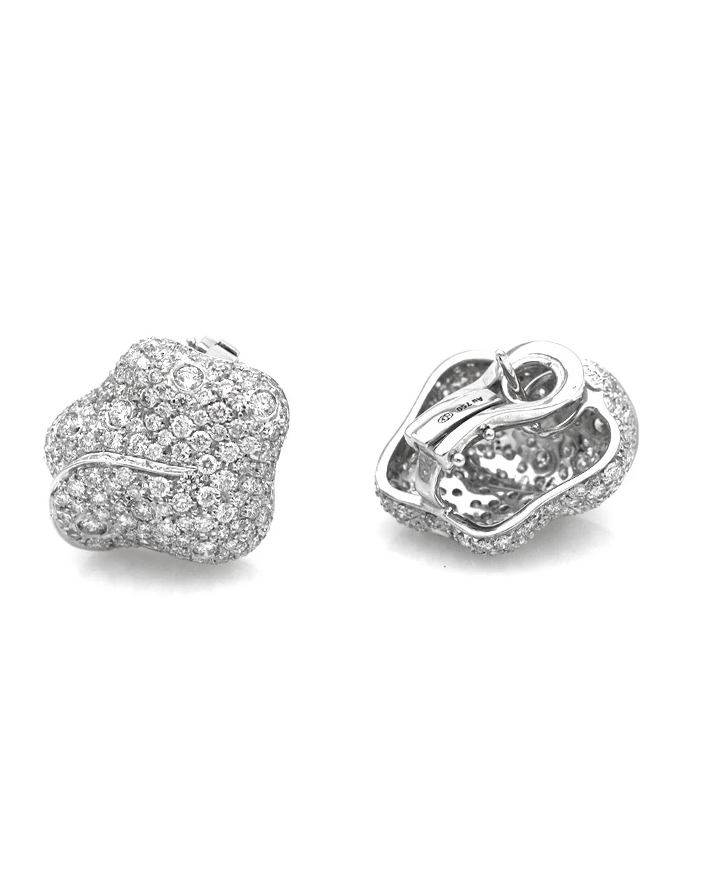 Hans Krieger Diamond Pave Wrap Earrings - Image 2