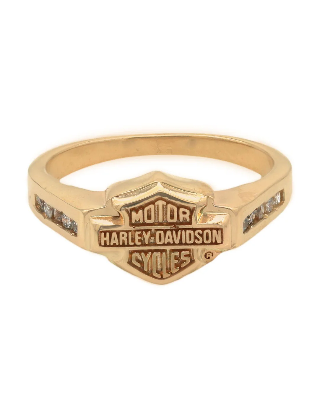 Harley Davidson Diamond Ring in Gold - Image 2