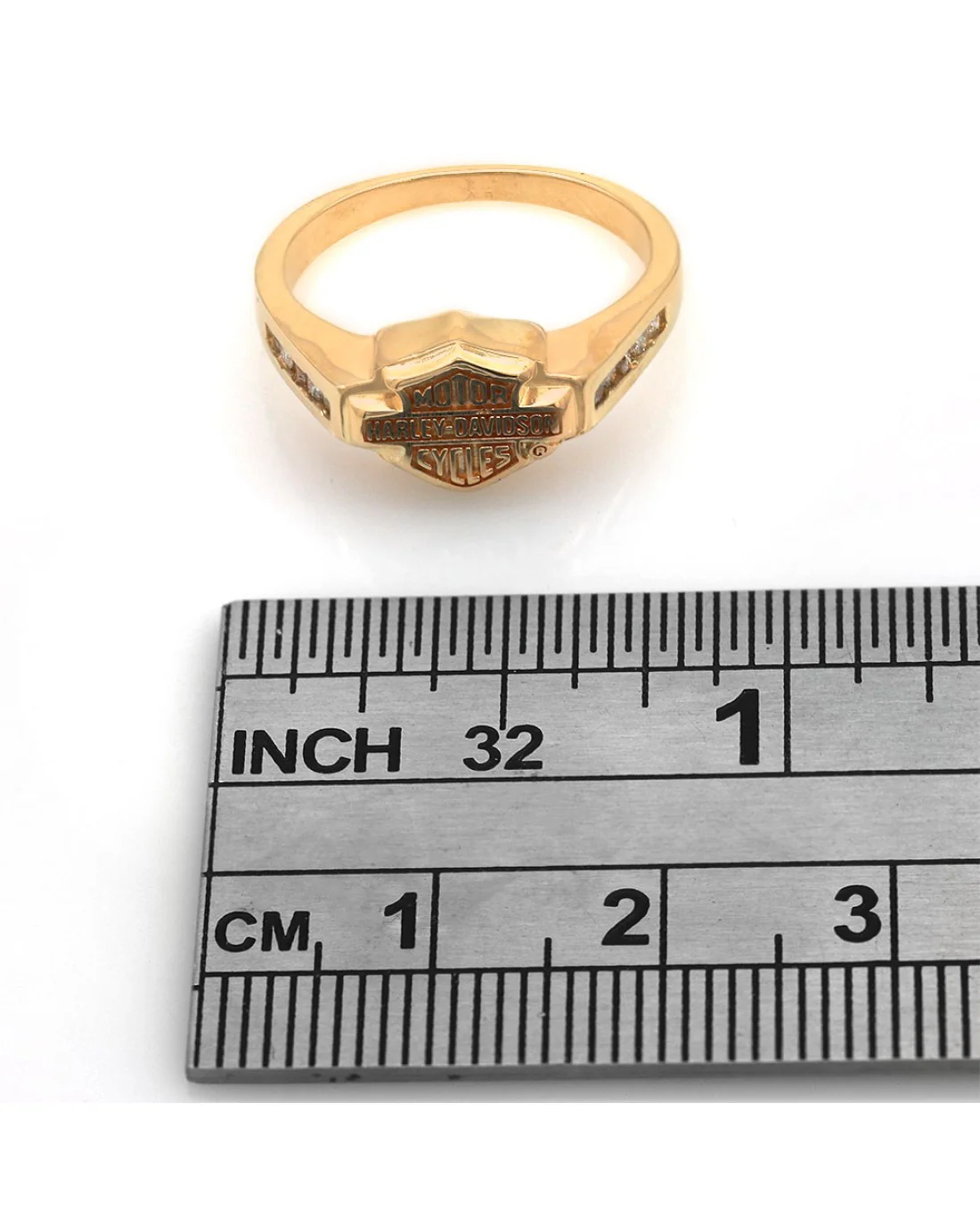 Harley Davidson Diamond Ring in Gold - Image 3