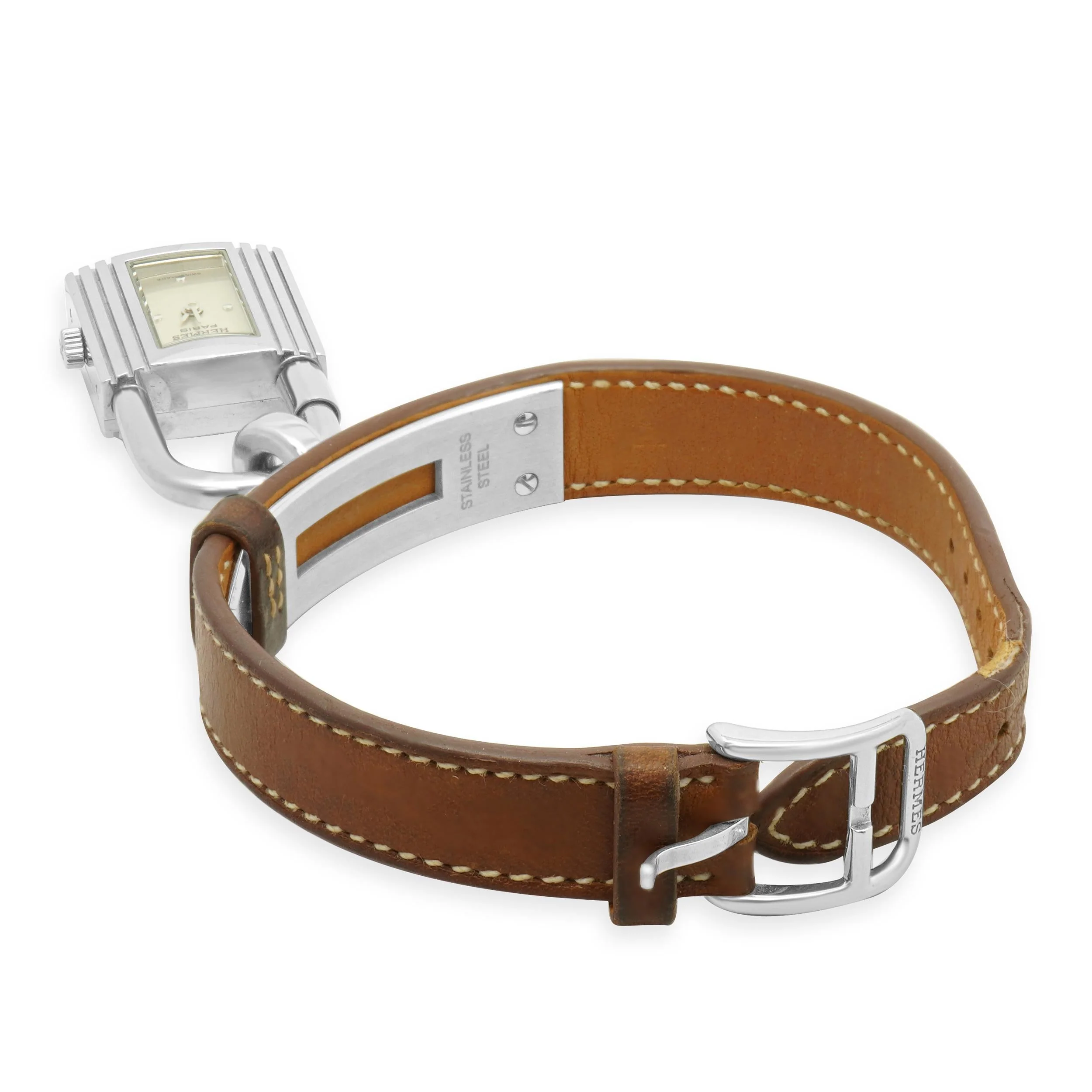 Hermes Stainless Steel Kelly Cadena - Image 3
