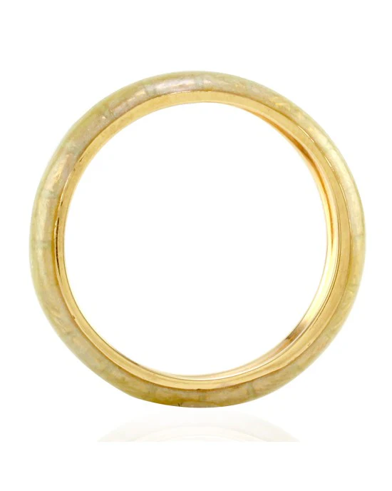 Hidalgo Beige Pink Enamel Eternity Band/Ring in 18K Rose Gold SZ 6.75 - Image 2
