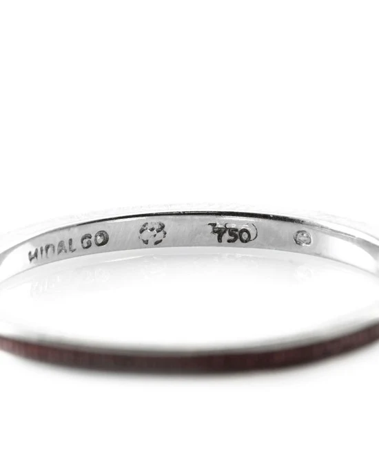 Hidalgo Purple Enamel Stackable Eternity Band in 18K White Gold SZ 6.5 - Image 5