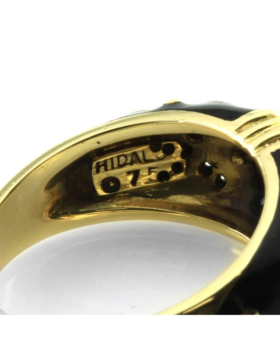 Hidalgo Ruby, Diamond and Enamel Ring in Gold - Image 5