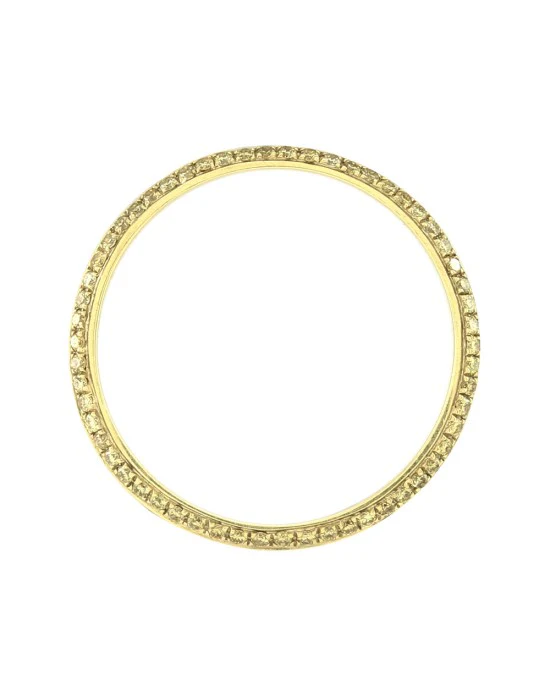 Hidalgo Slanted 0.20ctw Yellow Diamond Eternity Band in 18K Yellow Gold SZ 6.25 - Image 3