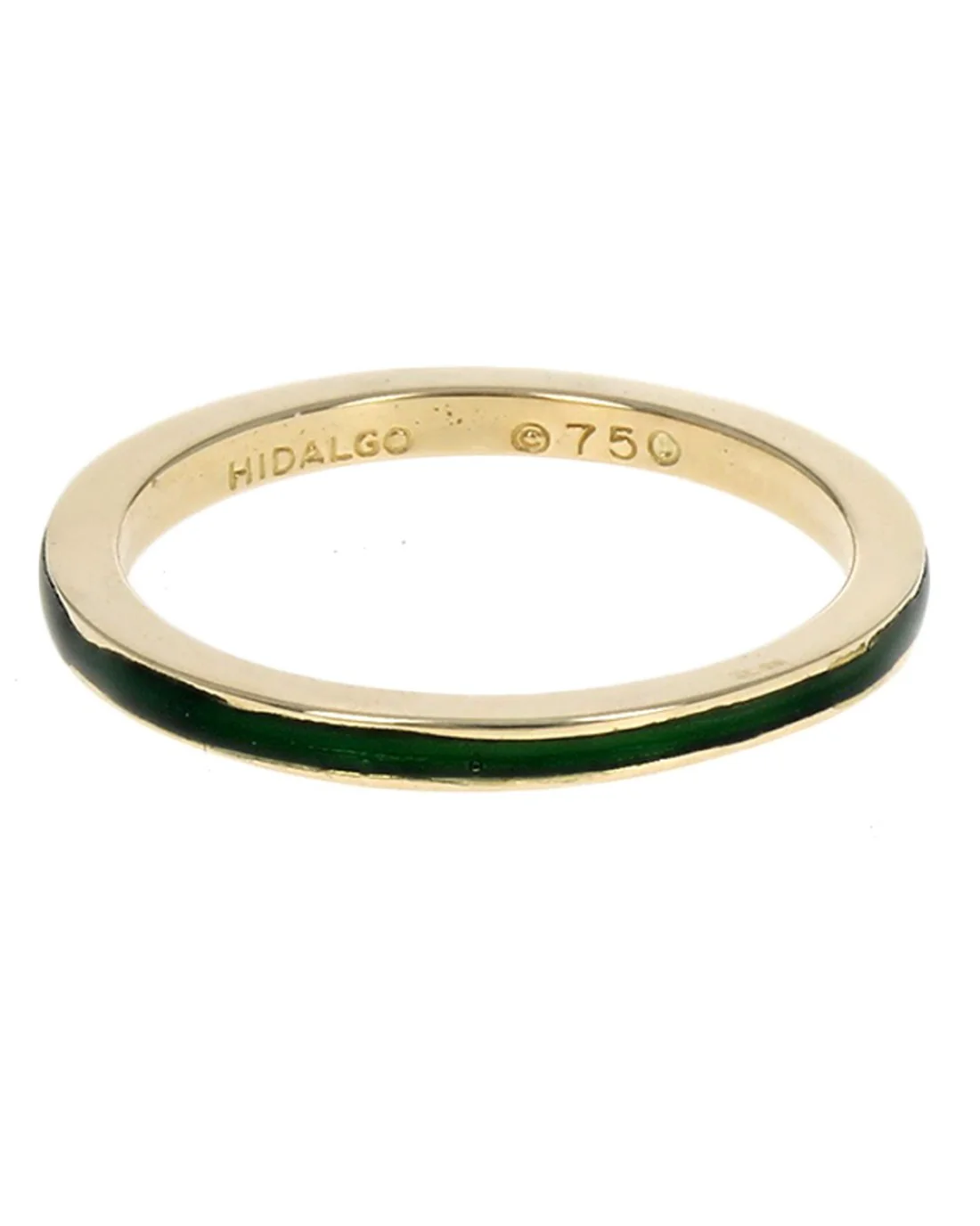 Hidalgo Thin Green Enamel Band - Image 2