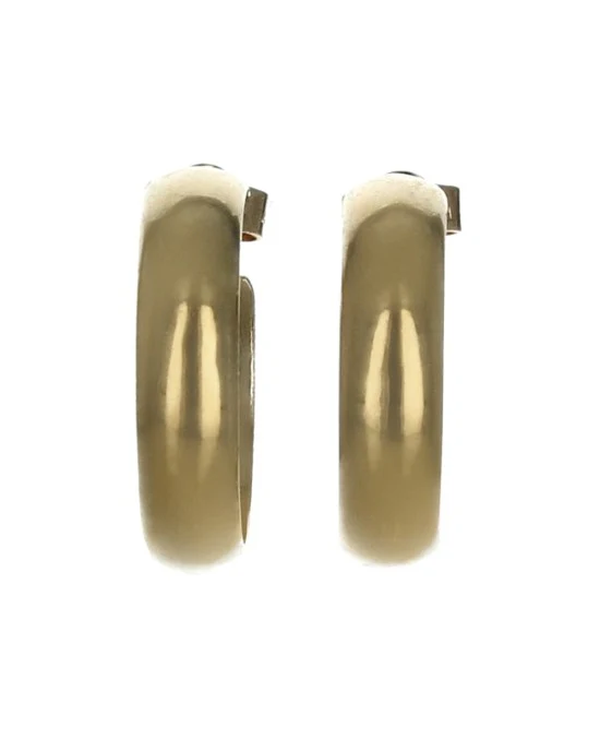 High Polish Curved Hoop Earrings - Image 2
