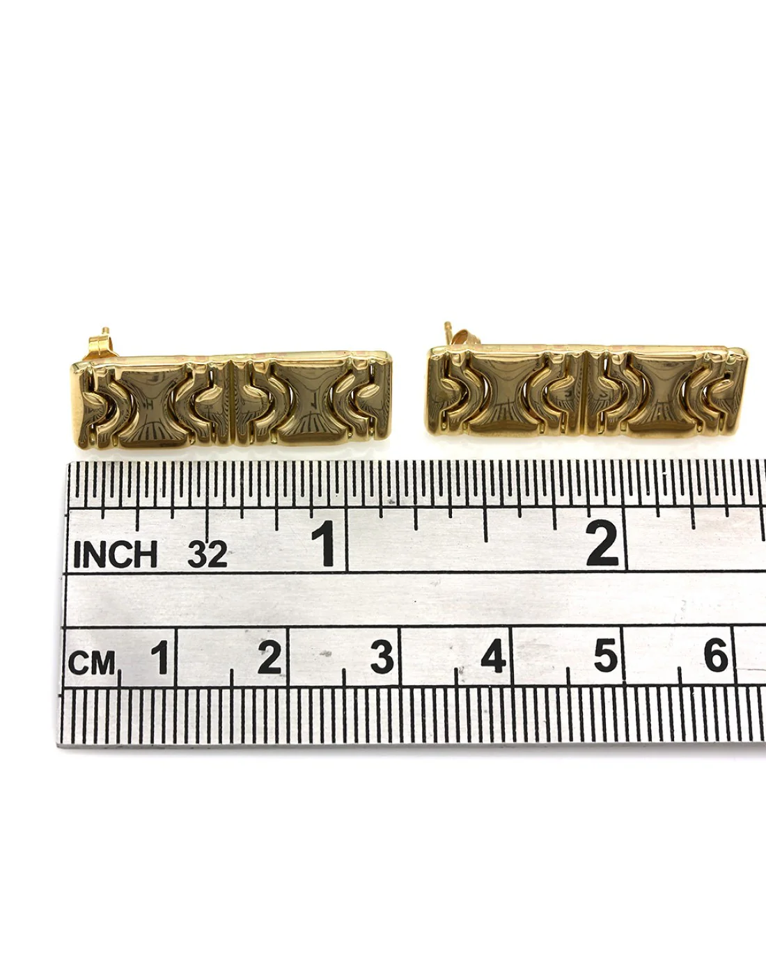 Hour Glass Motif Frop Earrings - Image 3