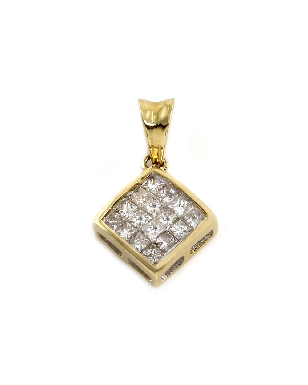 Invisible Set Princess Diamond Pendant - Image 2