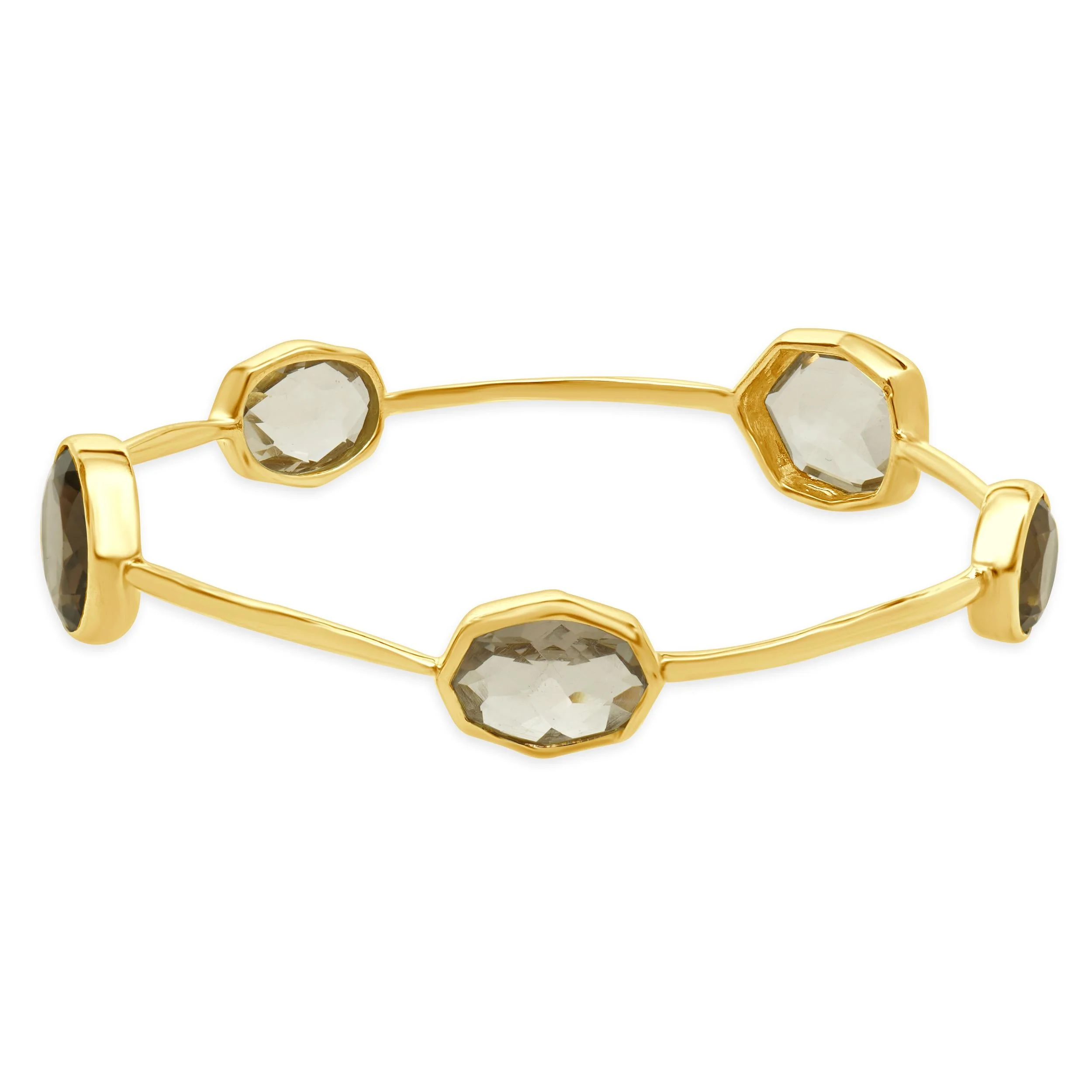 Ippolita 18 Karat Yellow Gold Quartz Rock Candy Lollipop Bangle Bracelet - Image 2