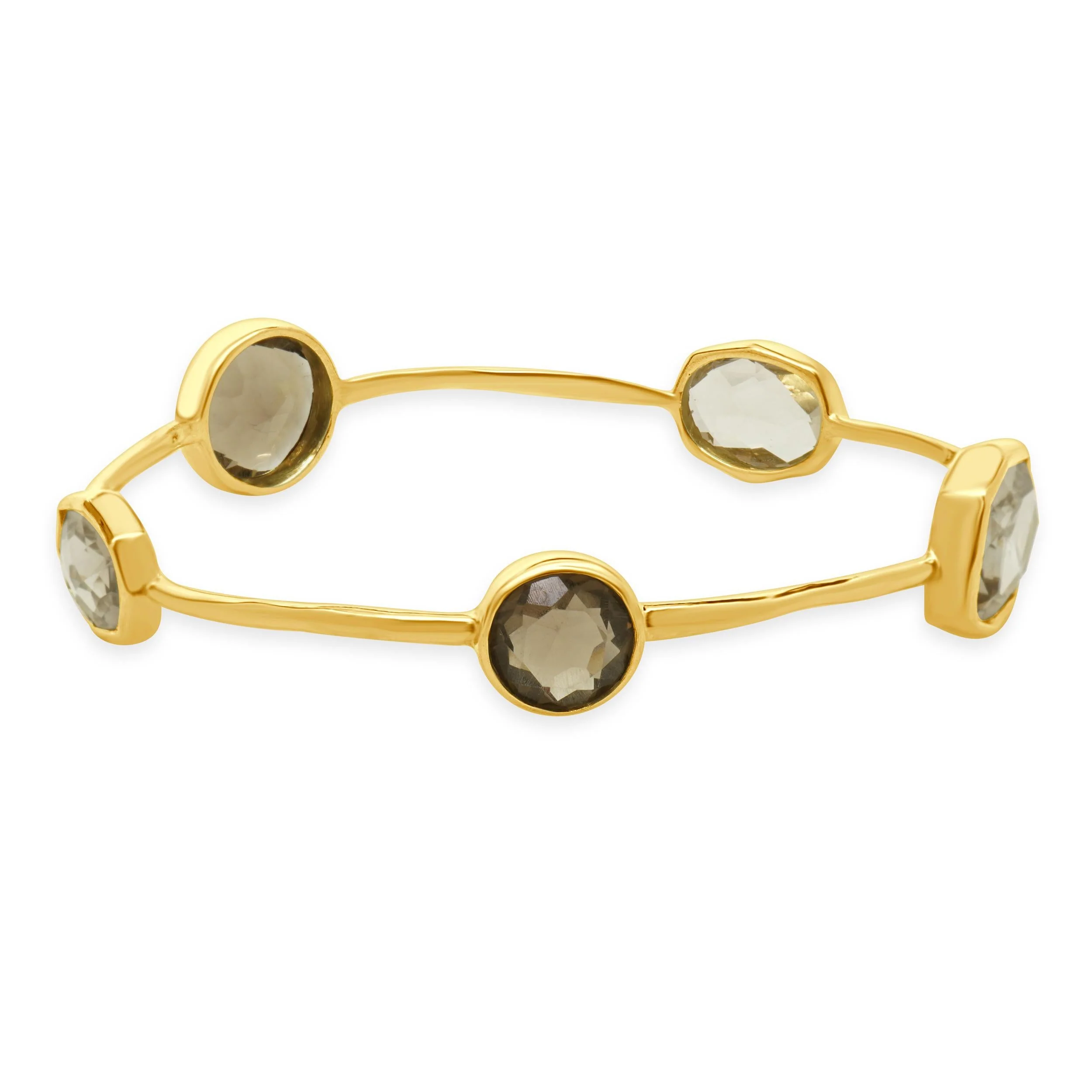 Ippolita 18 Karat Yellow Gold Quartz Rock Candy Lollipop Bangle Bracelet - Image 3