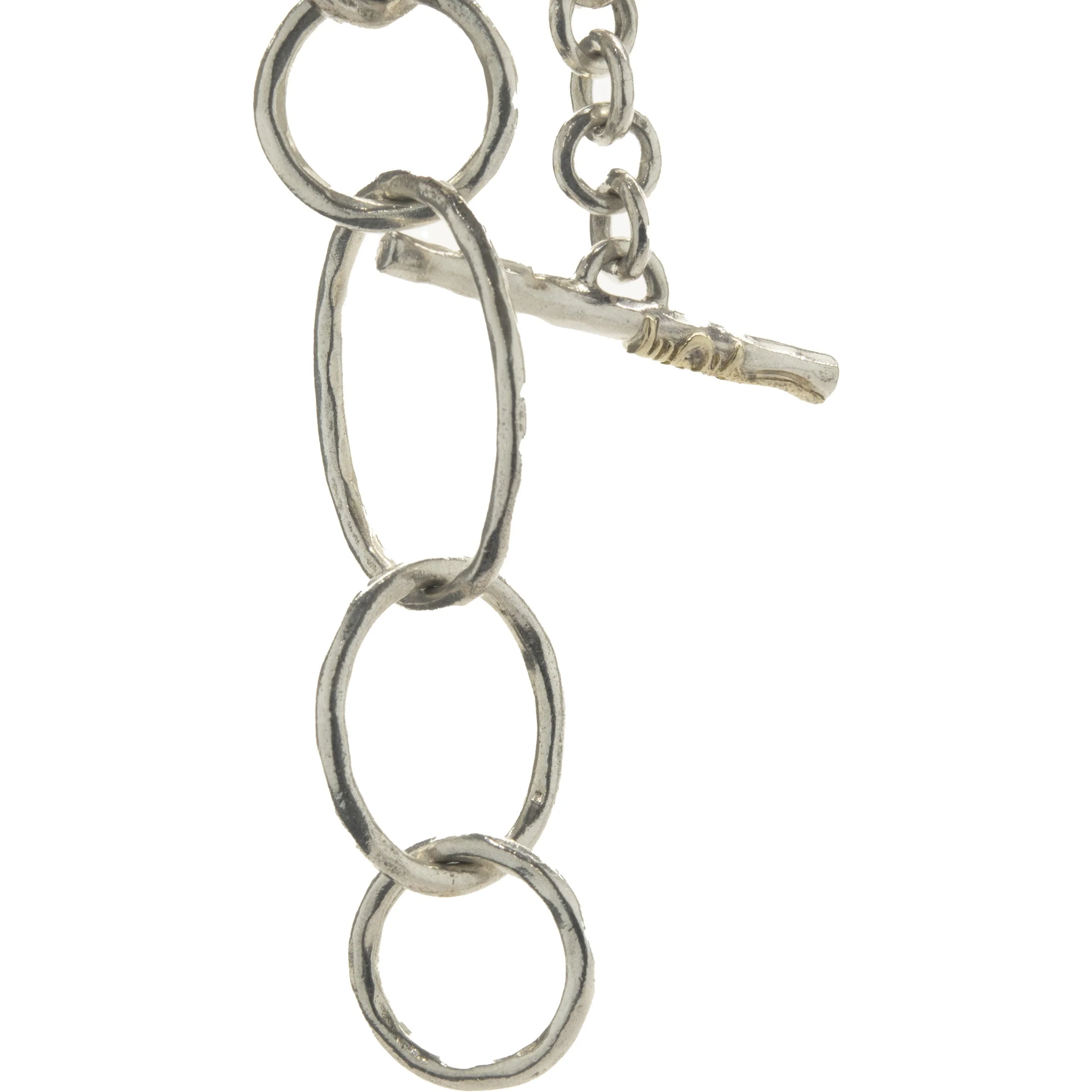 Ippolita Sterling Silver Hammered Circle Link Necklace - Image 3