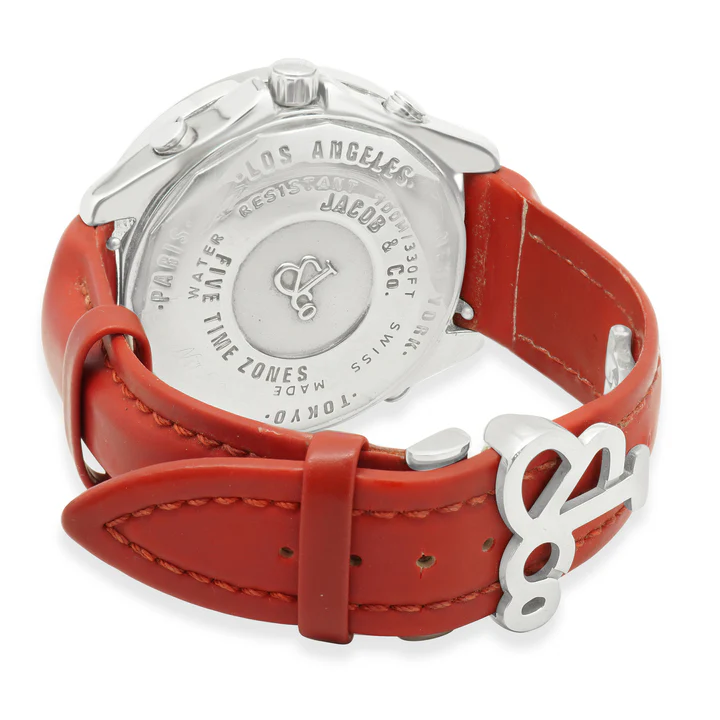 Jacob & Co Stainless Steel 5 Time Zone Diamond Bezel - Image 3