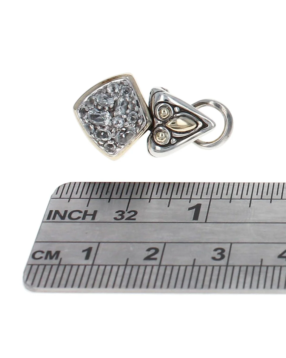 John Hardy Batu White Topaz Drop Earrings - Image 3