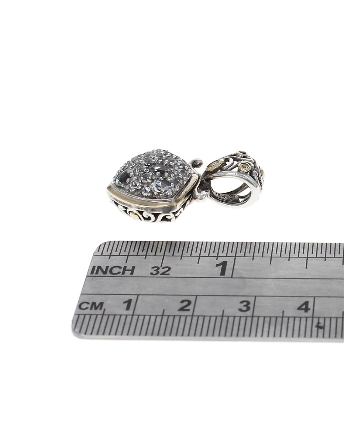 John Hardy Batu White Topaz Pendant - Image 3
