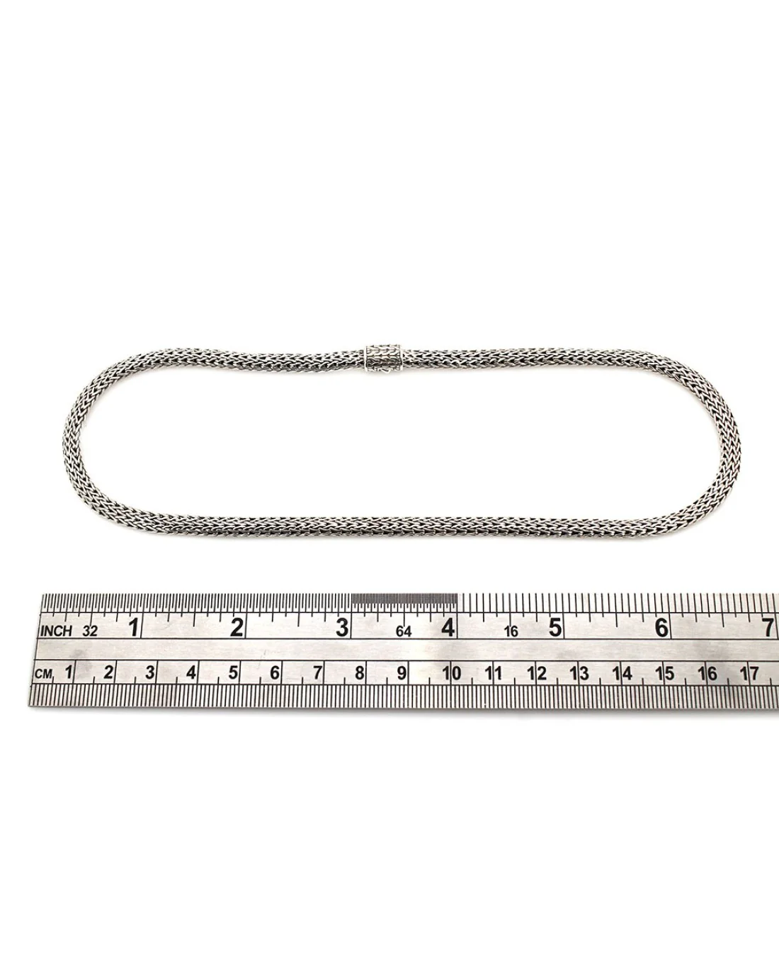 John Hardy Classic Wheat Silver Necklace - Image 3