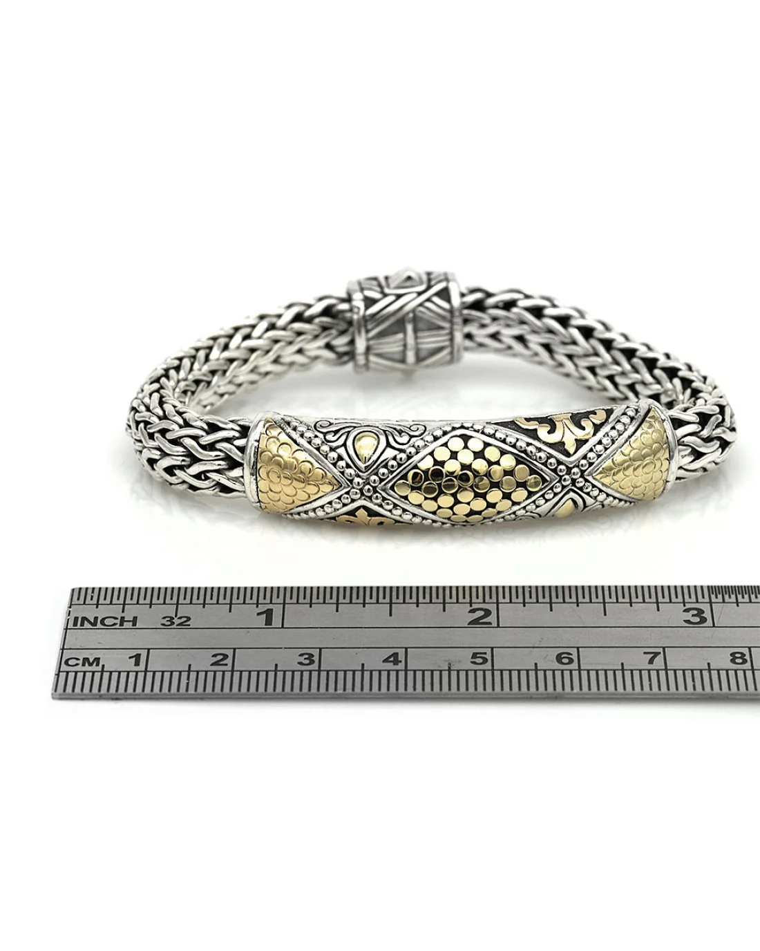 John Hardy Dot Classic Chain Bracelet in Silver and Gold - Image 3