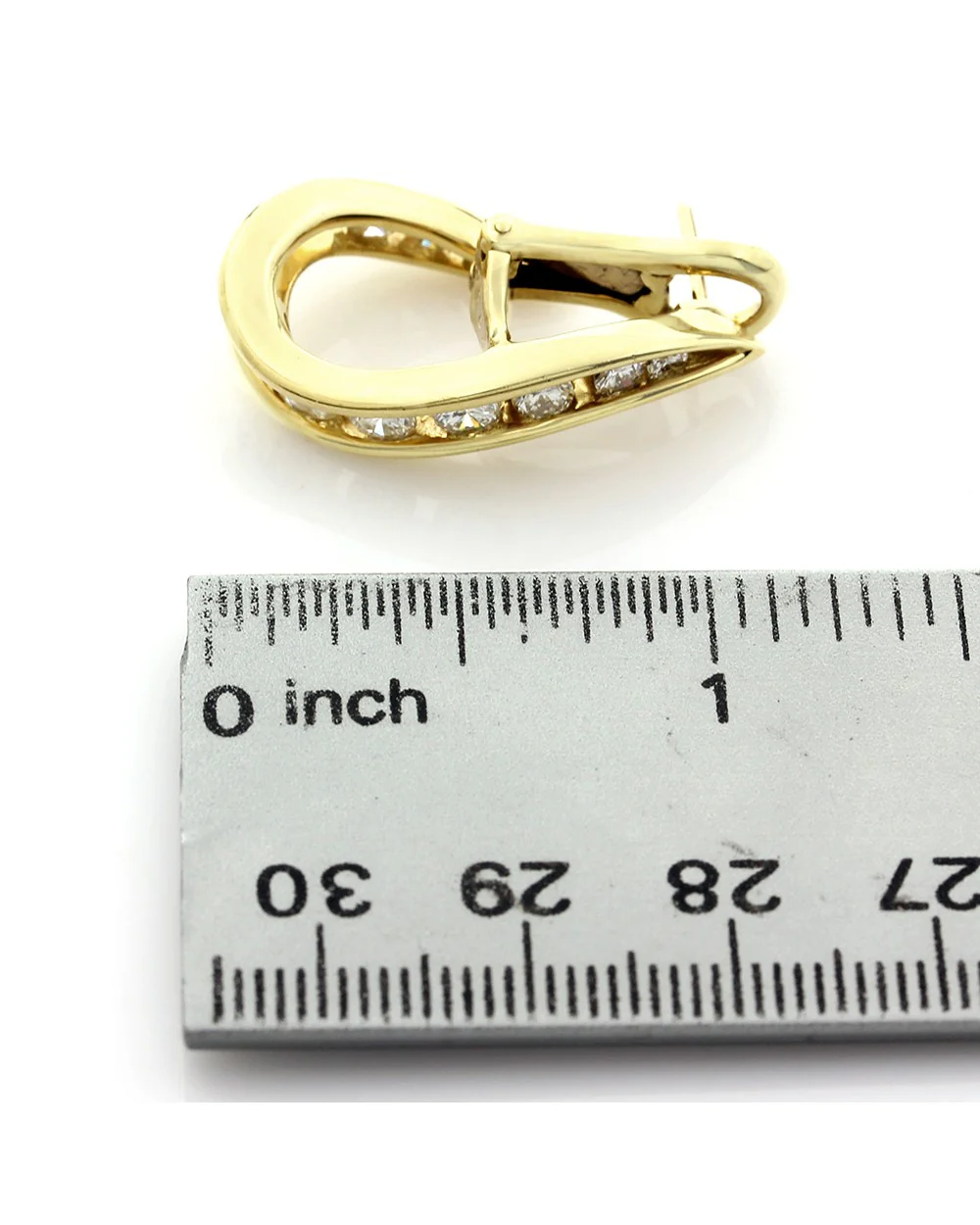 Jose Hess Twisted J Diamond Earrings - Image 3