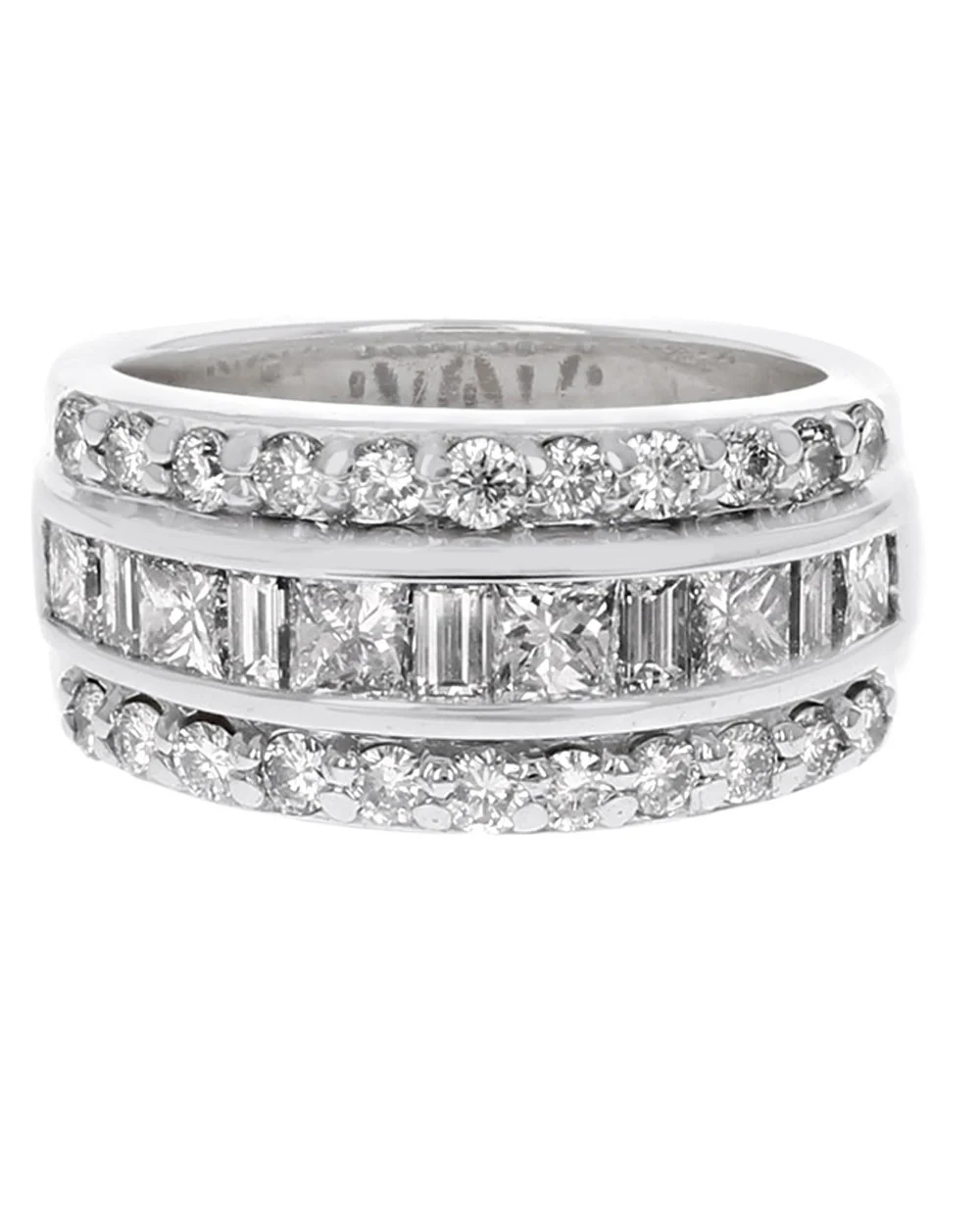 Kallati Legendary 3 Row Diamond Anniversary Ring - Image 2