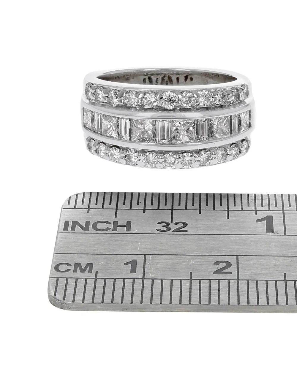 Kallati Legendary 3 Row Diamond Anniversary Ring - Image 3