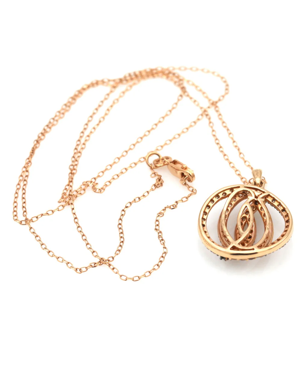 Le Vian Chocolate and White Diamond Drop Necklace - Image 3
