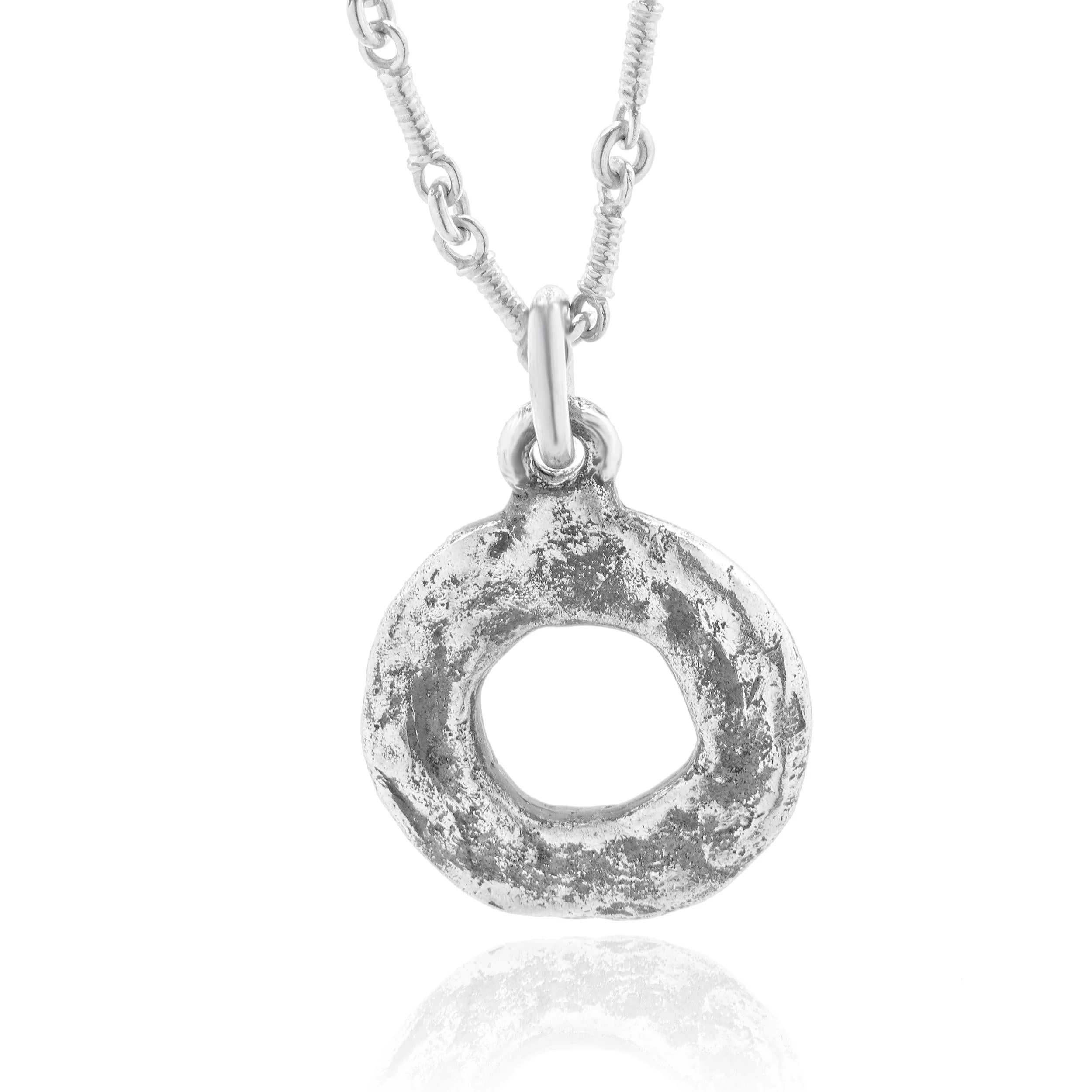 Lee Brevard Sterling Silver “Dane” Rope Link Charm Necklace - Image 3