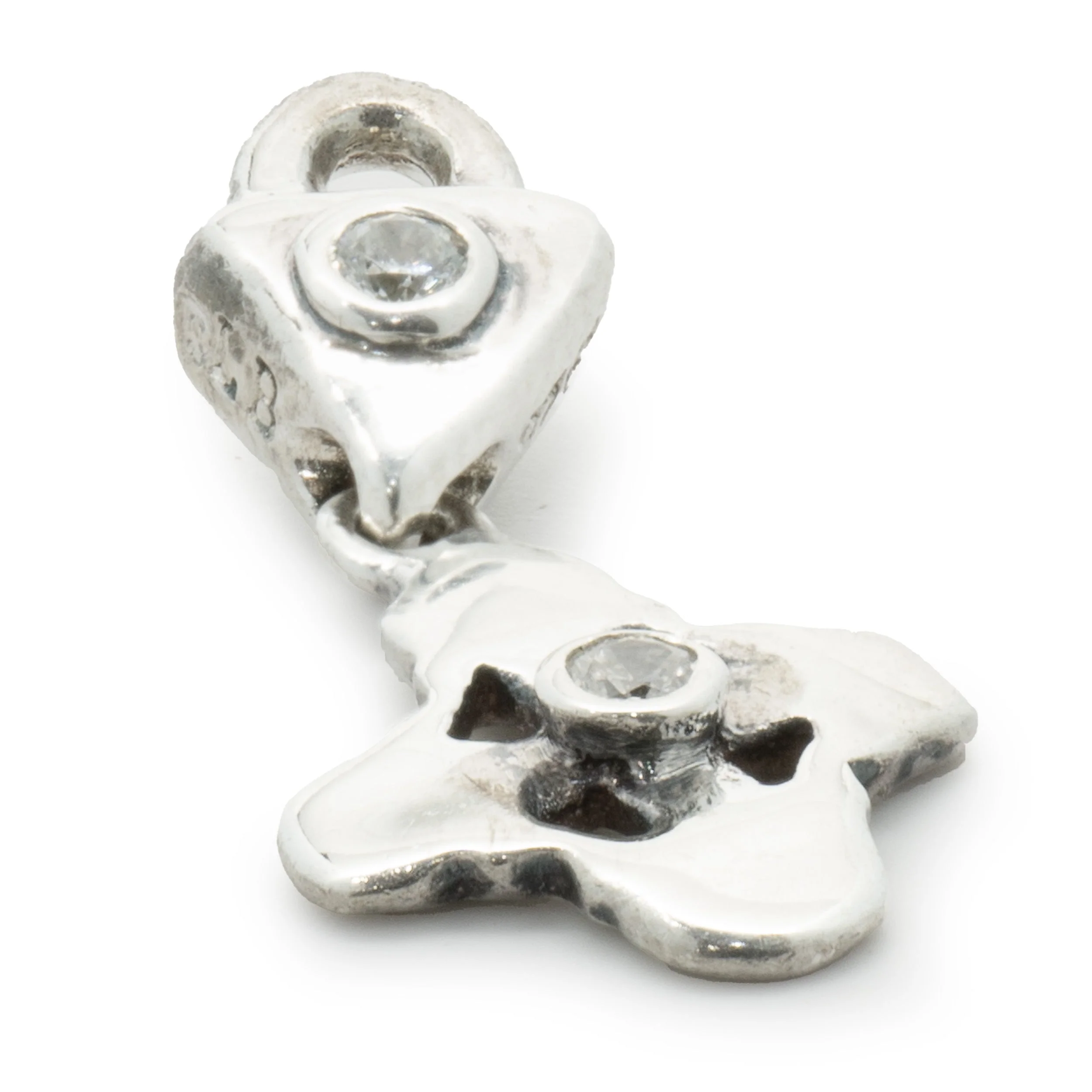 Lee Brevard Sterling Silver Double Maltese Cross Charm - Image 3