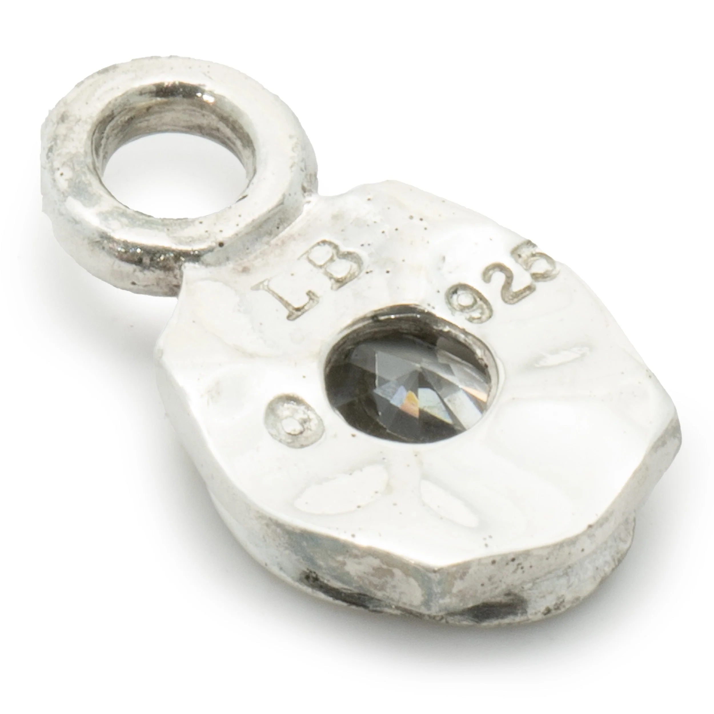Lee Brevard Sterling Silver Marquise CZ Charm - Image 3