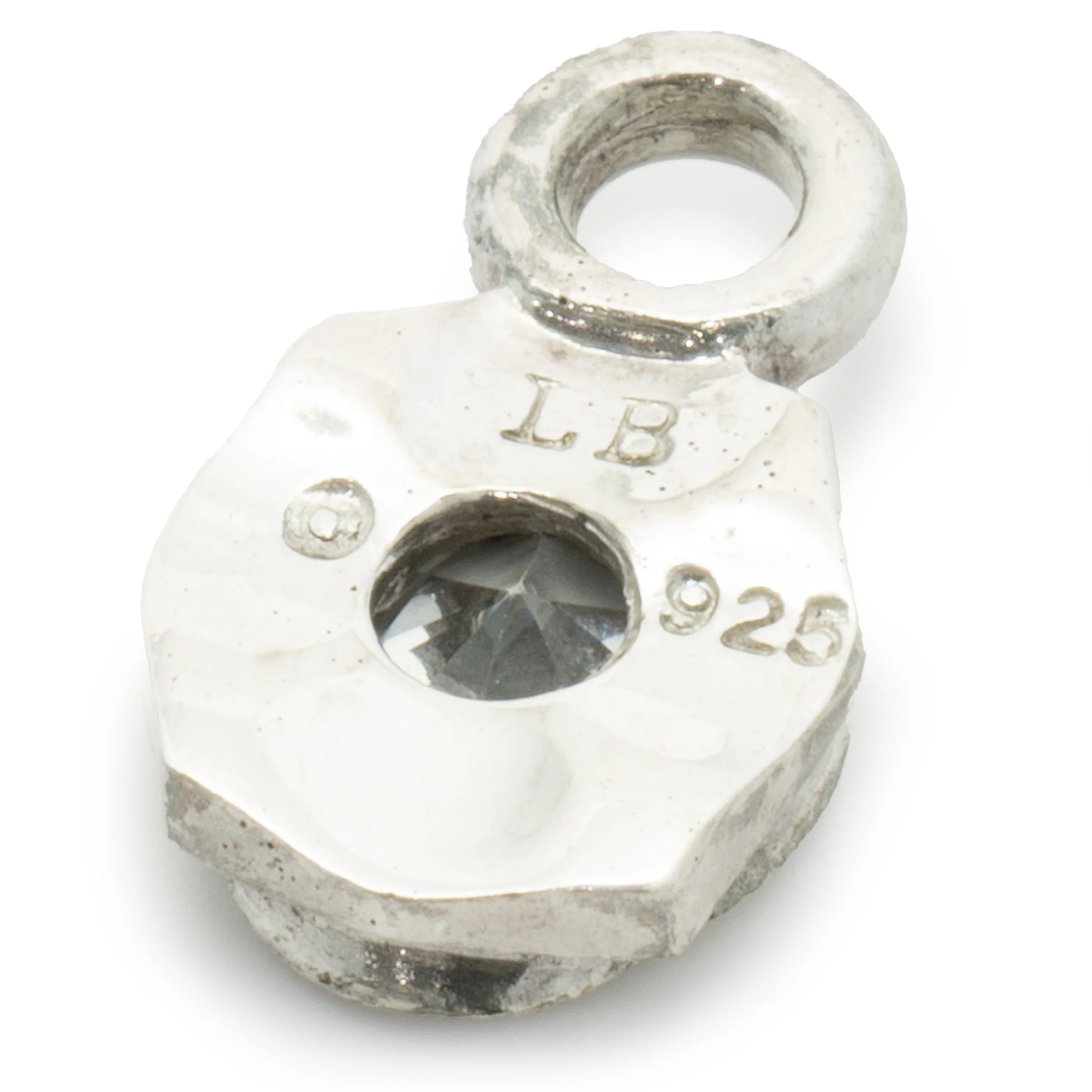 Lee Brevard Sterling Silver Marquise CZ Charm - Image 4
