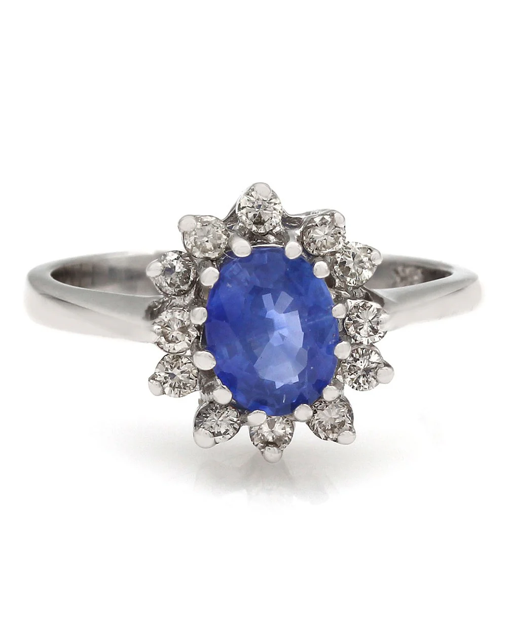 LeVian 18KW Sapphire and Diamond Ring - Image 2