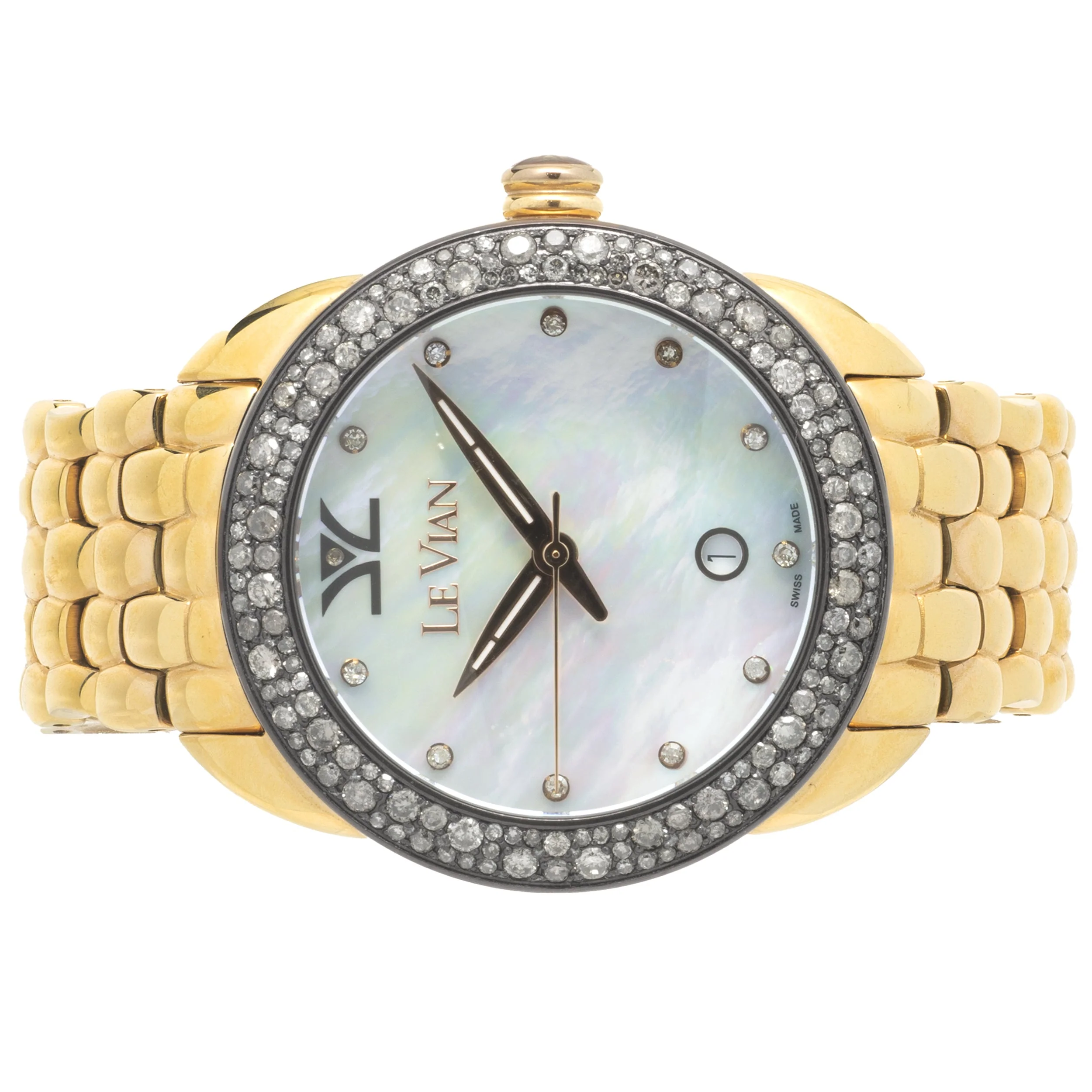 Levian Rose Plated Chocolate Diamond Ladies Watch - Image 2