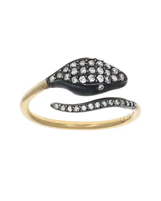 Lika Behar Diamond Snake Ring - Image 2