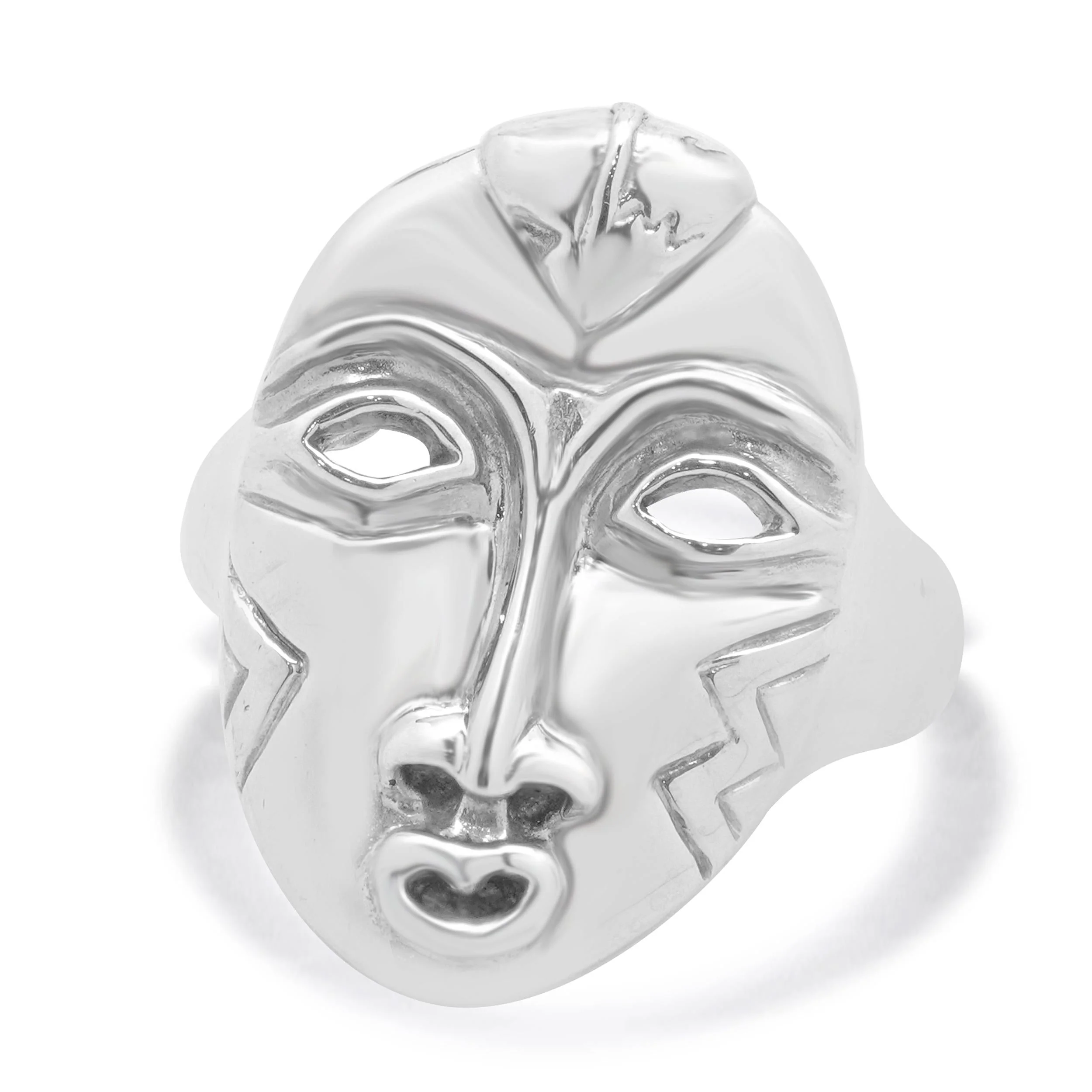 Lillian Pitt Sterling Silver Feather Woman Ring
